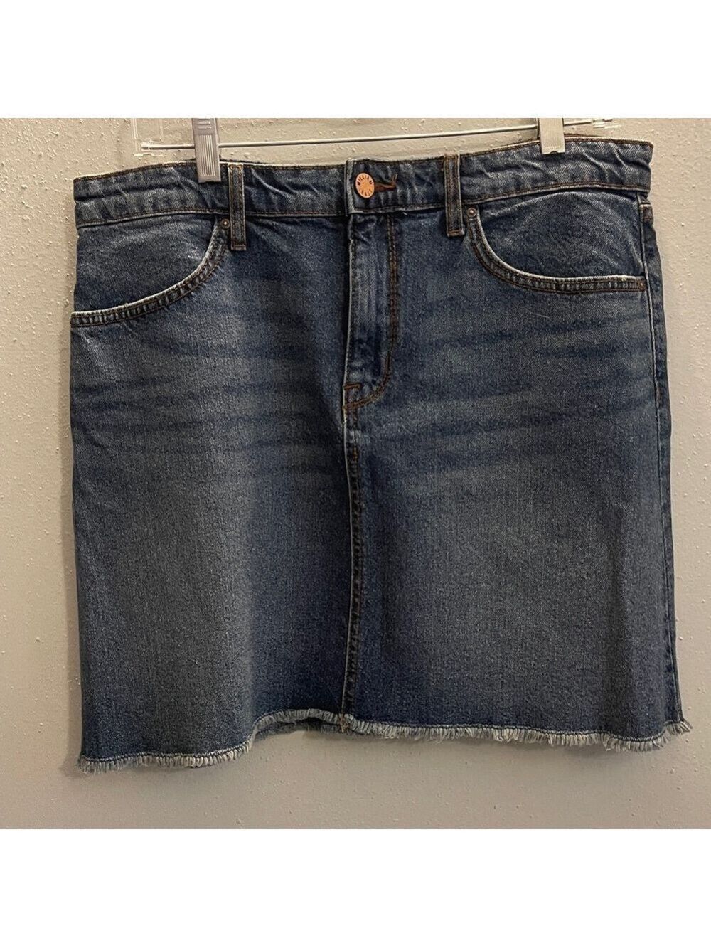William Rast Dark Denim Mini Skirt